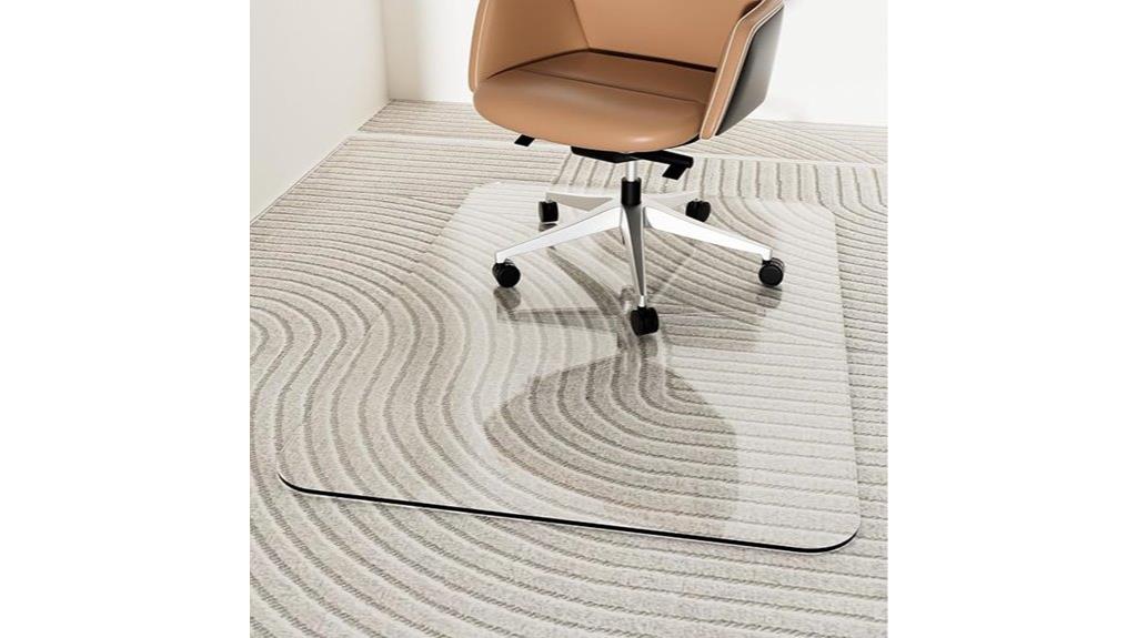 tempered glass office mat