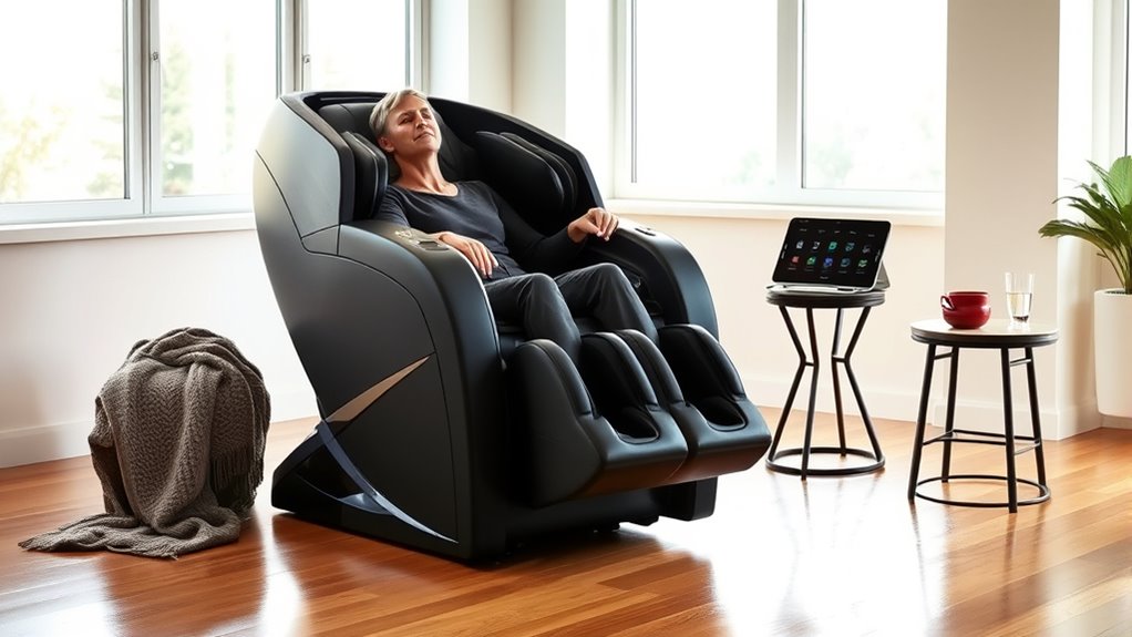 test massage chair comfort