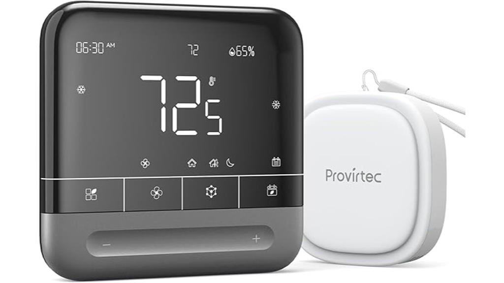 thermostat with room sensor
