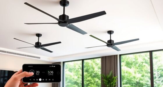 top app controlled ceiling fans
