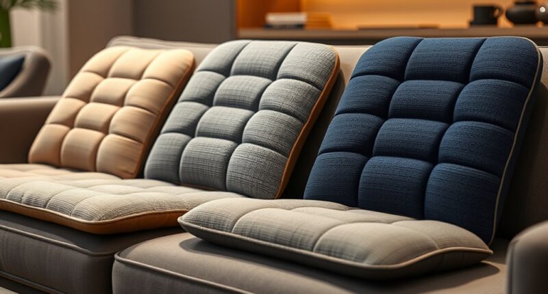 top fabric massage cushions