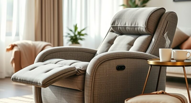 top fabric recliners with heat