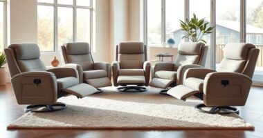 top fabric zero gravity recliners