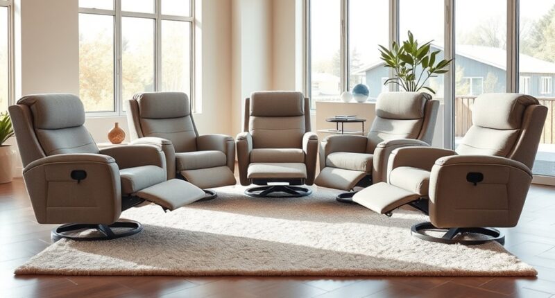 top fabric zero gravity recliners