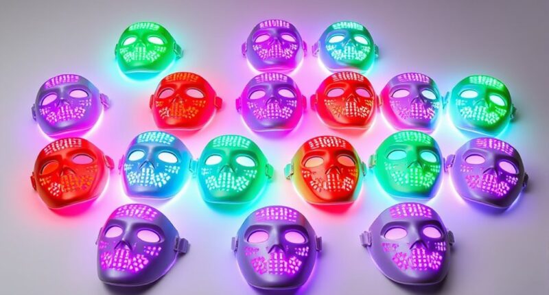 top led facial masks