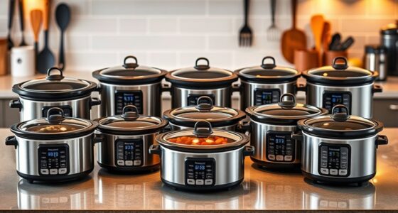 top lockable programmable slow cookers