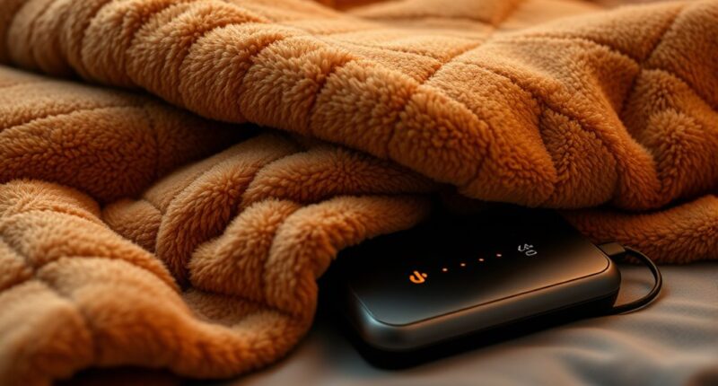 top portable heated blankets