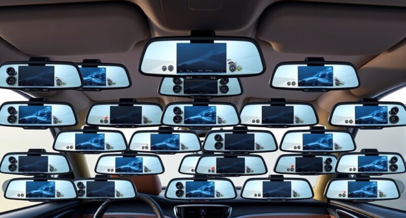 top rear view dash cam combos