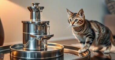 top stainless steel cat fountains
