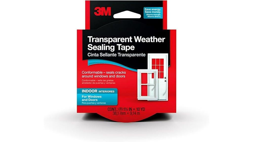 transparent weather seal tape