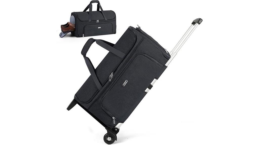 travel garment bag with wheels
