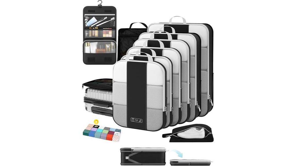travel packing cube set