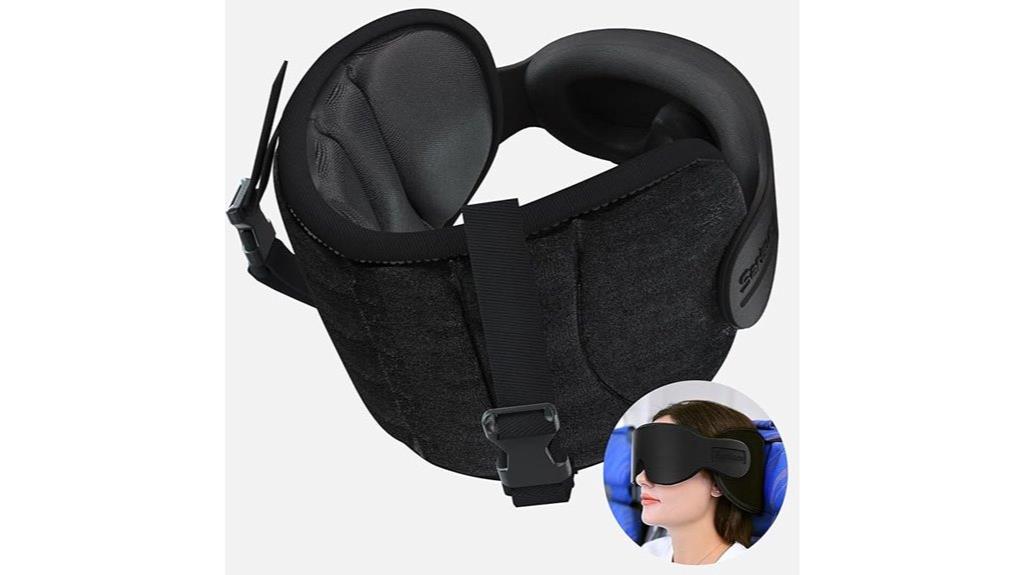 travel pillow with eye mask