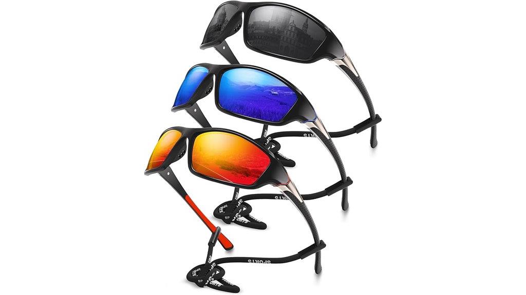triple pack sport sunglasses