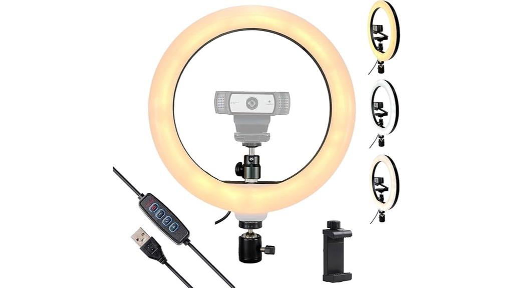 universal webcam ring light