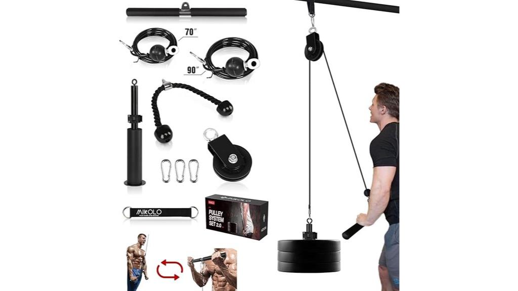 upgraded pulley fitness system