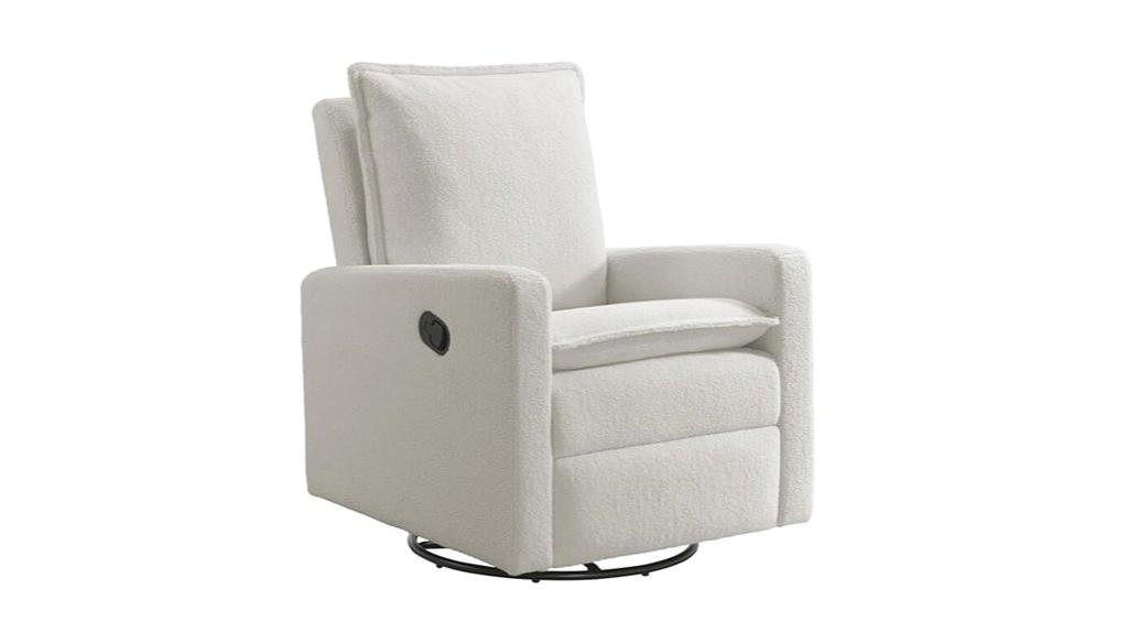 uptown swivel recliner nursery