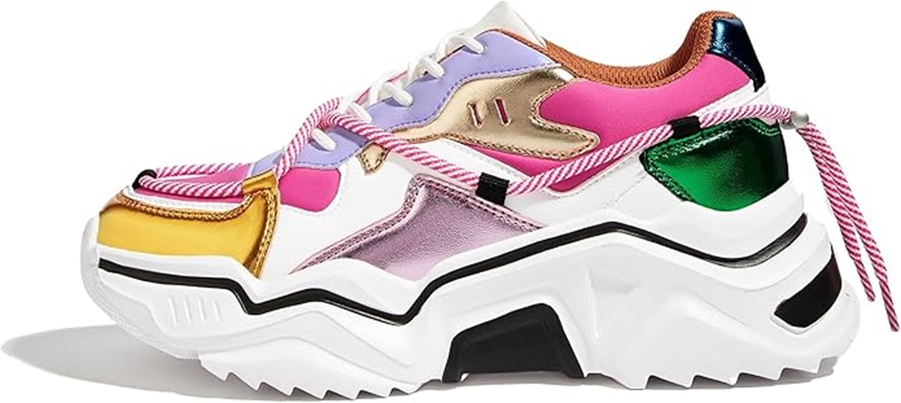 vibrant women s platform sneakers