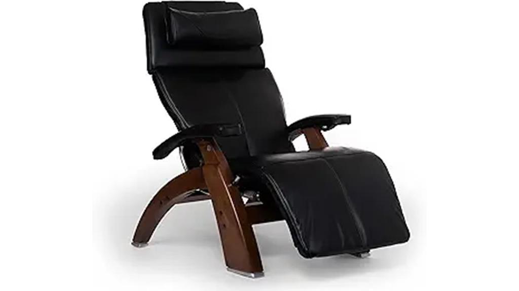 walnut finish power recliner