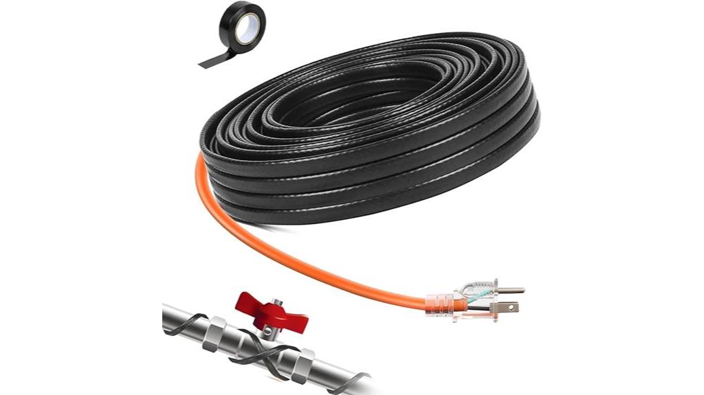 water pipe and roof de icing