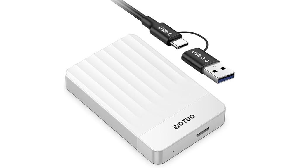 white 320gb external drive