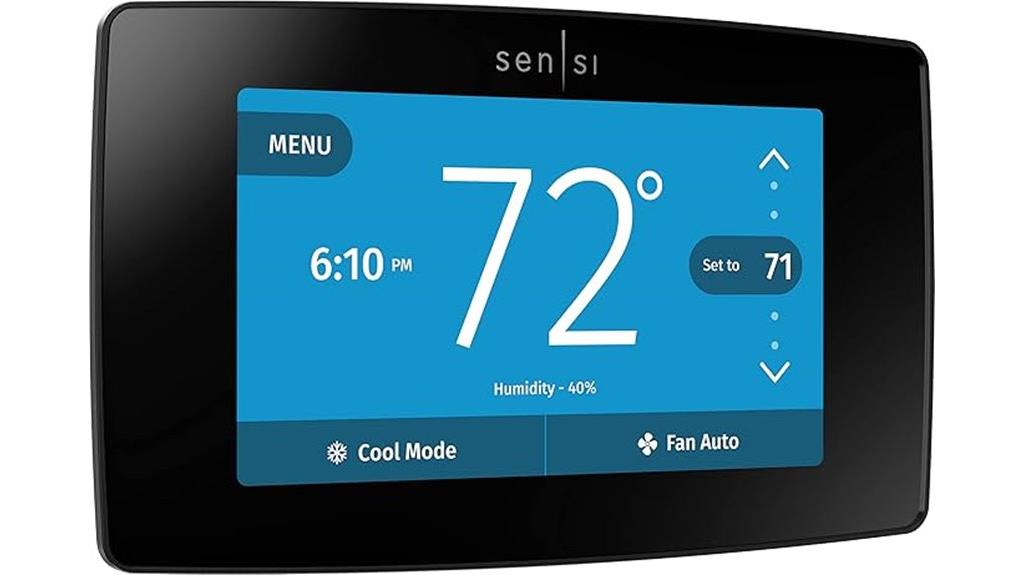 wi fi touchscreen smart thermostat