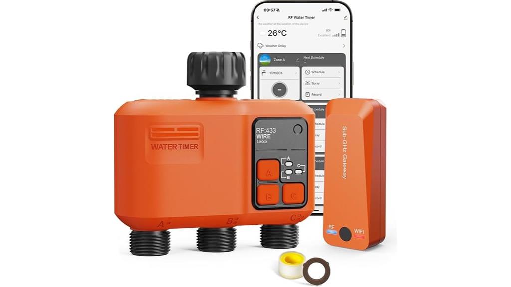 wifi controlled 3 zone sprinkler