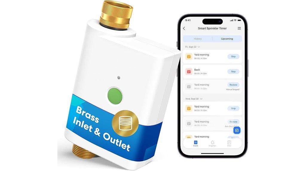 wifi sprinkler timer brass