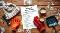 winter safety checklist printable