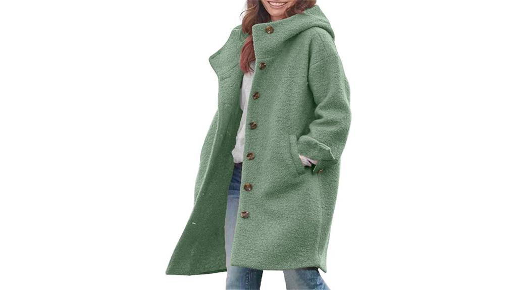 winter wool coat hood