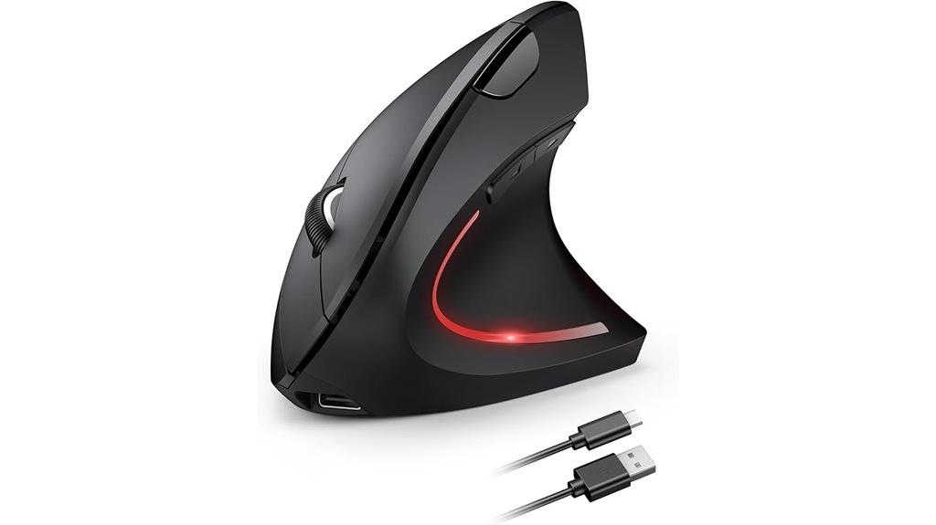 wireless ergonomic vertical mouse