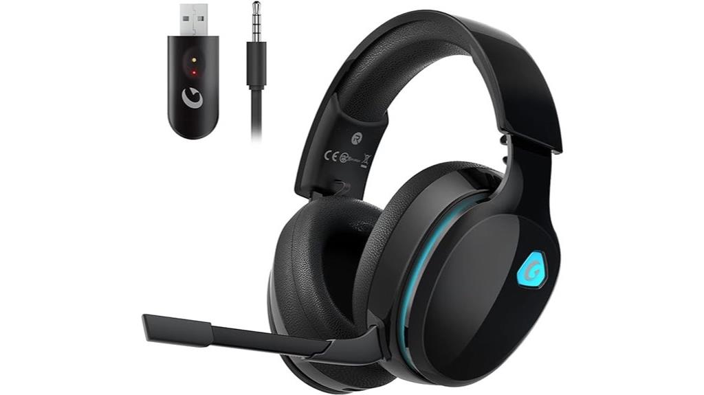 wireless gaming headphones with noise cancellation