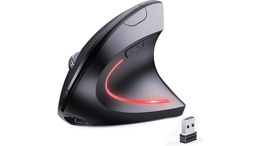 wireless vertical bluetooth mouse