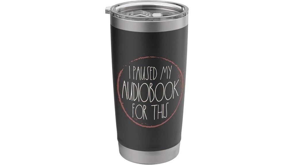 women s audiobook tumbler
