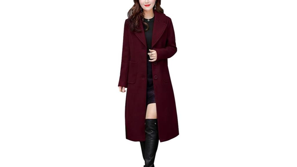 women s wool blend coat