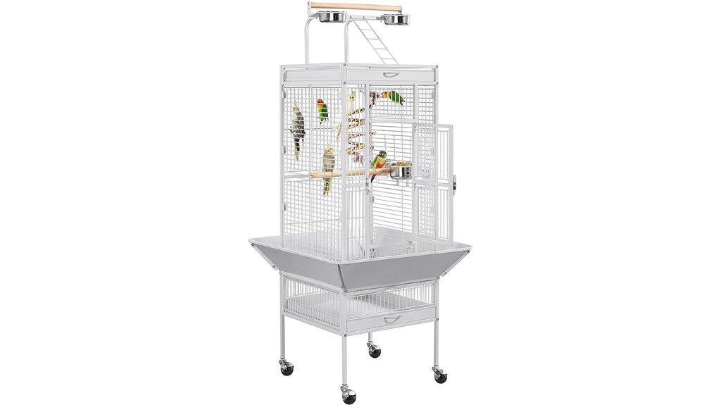 wrought iron bird cage