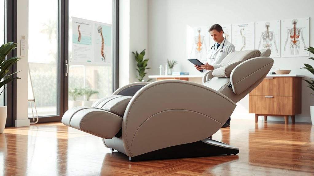 zero gravity posture and muscle relaxation