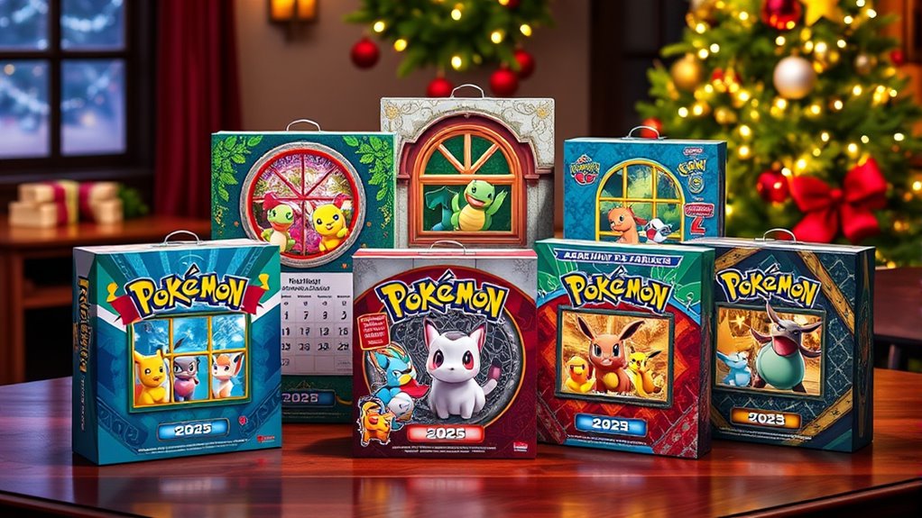 choosing festive pok mon calendars