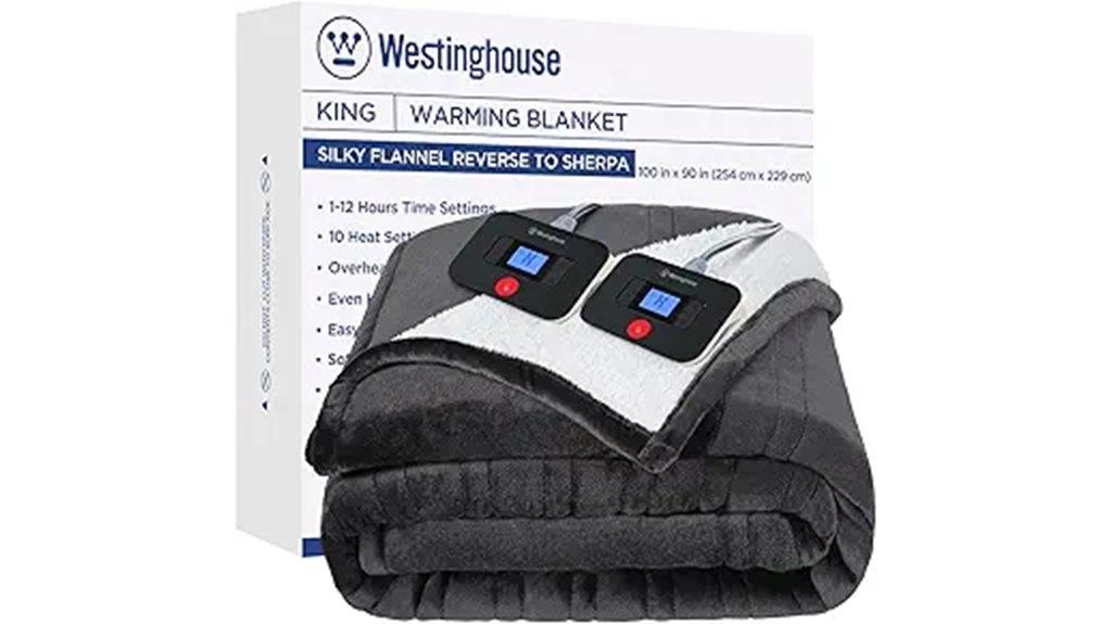 electric blanket with ten settings