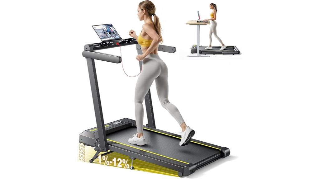 folding incline walking treadmill