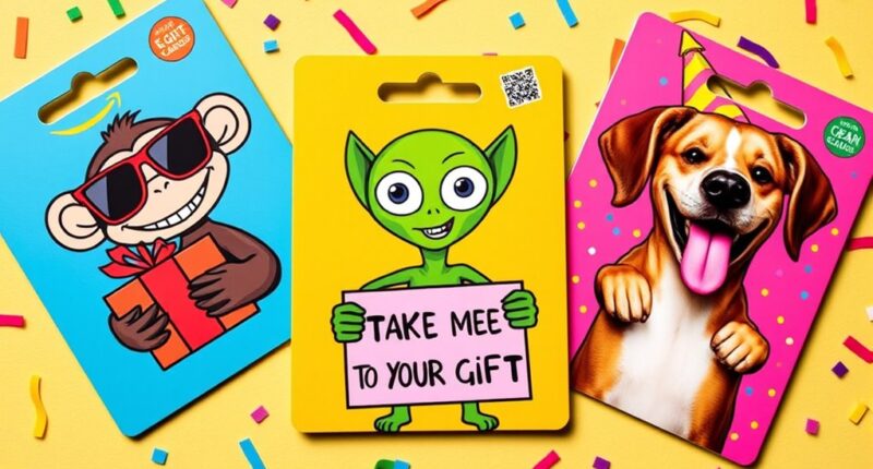 funny amazon gift card designs