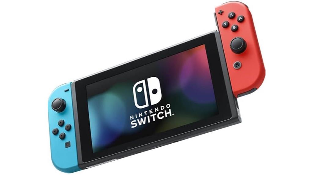 neon blue red joy con