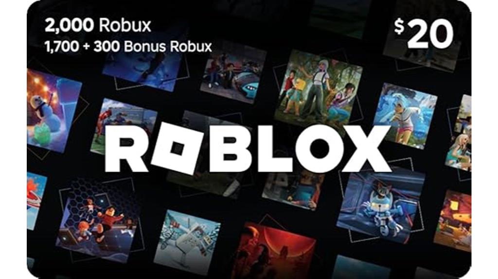 roblox gift card 2000 robux
