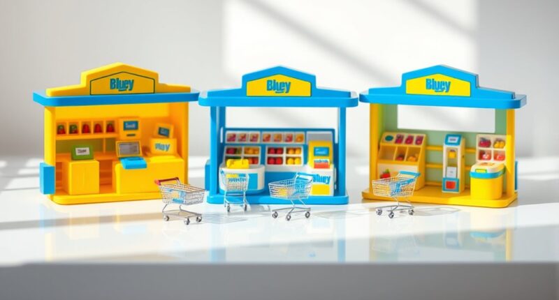 top bluey market playsets