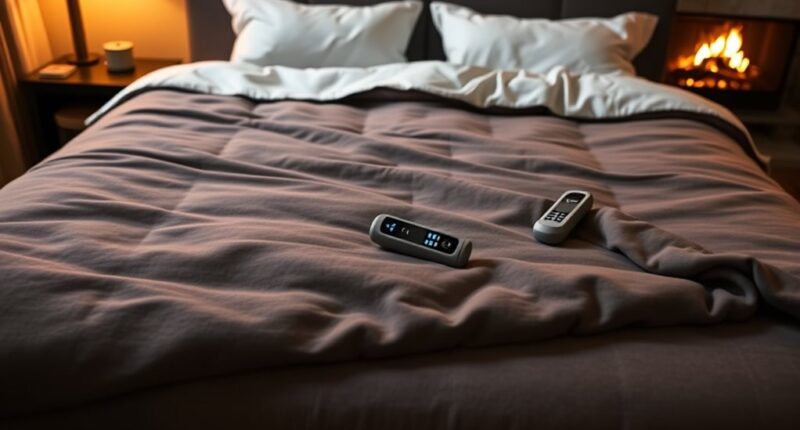 top dual control king blankets