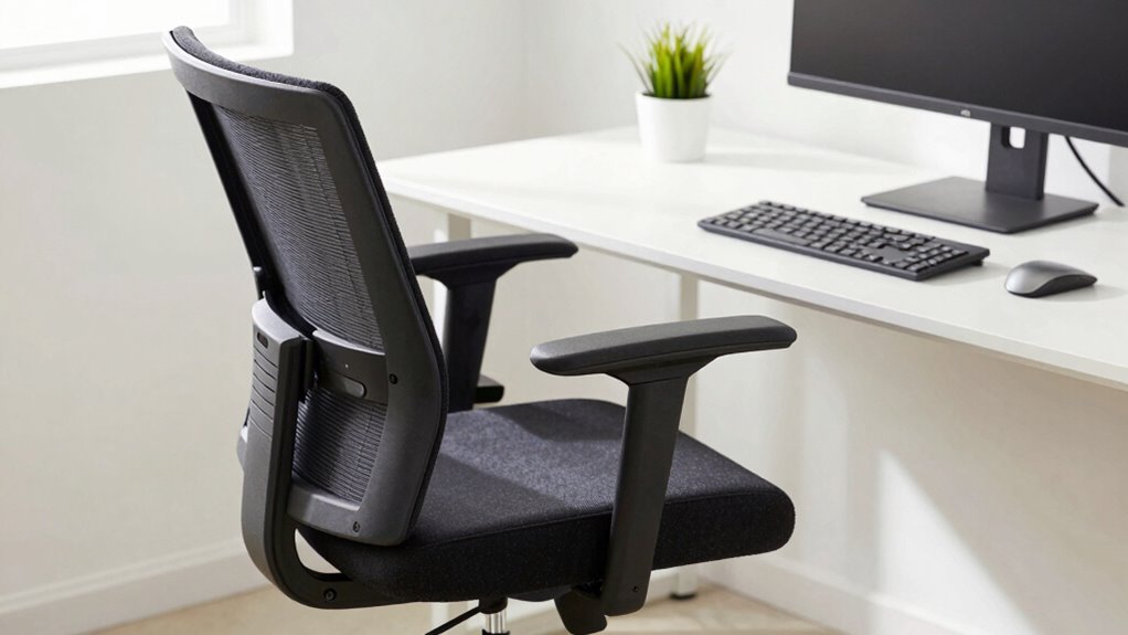 adjust chair and monitor