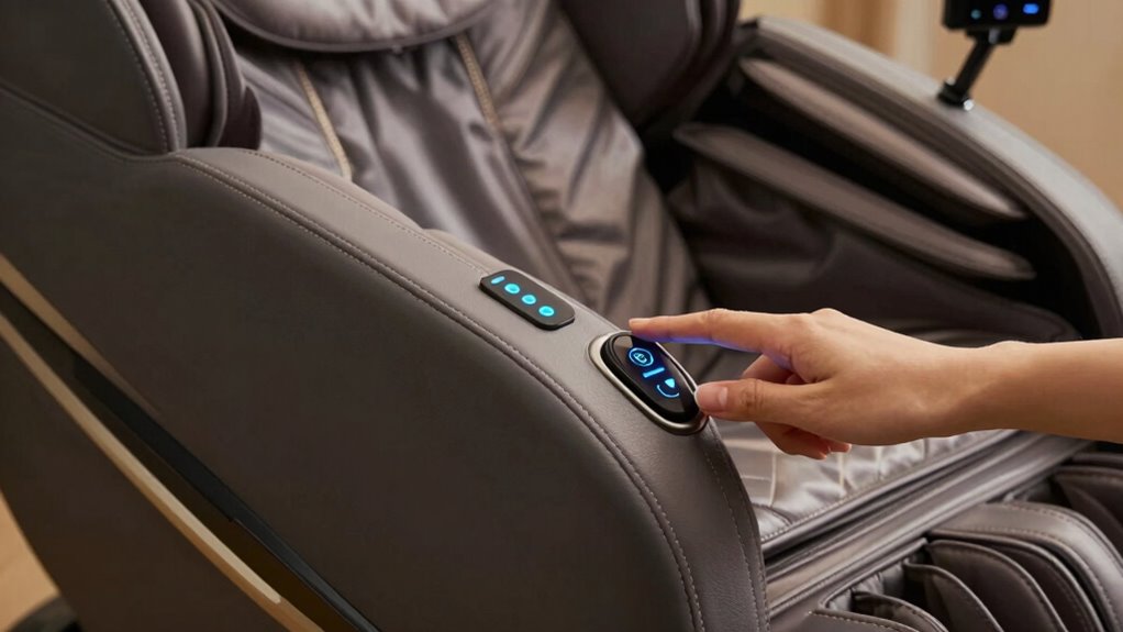 adjust massage intensity settings