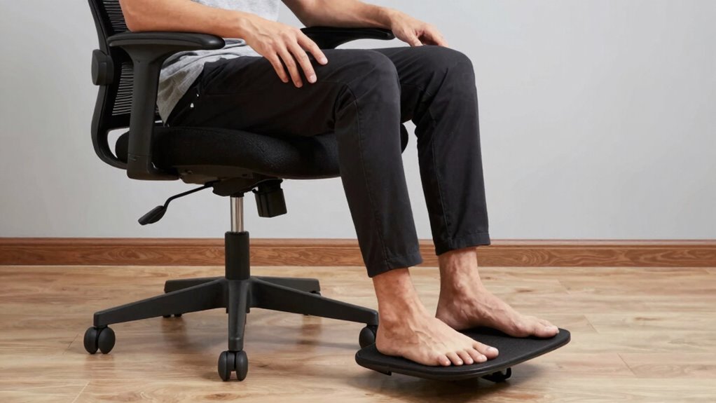 adjustable ergonomic footrest features
