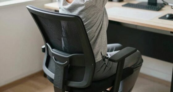 chair induced hip and back strain