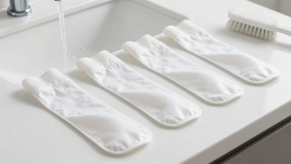 clean liners regularly wash weekly